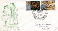 Greek Commemorative Cover- "Festival Epidavrou - 6.8.1978" Postmark - Maschinenstempel (Werbestempel)
