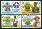 1982 British Virgin Island Scout Scouting Scoutisme Set MNH** C28 - Unused Stamps