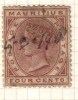 Mauritius Used , 4c Rose,  Inland Revenue, Fiscal - Mauritius (...-1967)