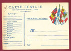 FM - 14/18 -  Illustration 8 Drapeaux -  CARTE POSTALE  - Ecrite En 1917 - - Briefe U. Dokumente