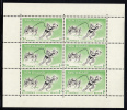 New Zealand 1957 MNH Scott #B52a Minisheet Of 6 Health Stamps: Life-saving Team - Neufs