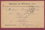 FM - 14/18 -  Réponse Du Militaire - Voyagée En 1914 - Storia Postale