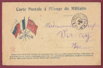 FM - 14/18 -  CARTE POSTALE à L'Usage Du MILITAIRE - Illustration 3 Drapeaux - Storia Postale