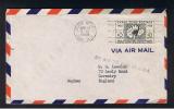 RB 835 - Canal Zone 1948 Balboa Heights To Coventry UK - Unusual Handstamp "By Air To And In USA" - Canal Zone