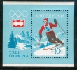 HUNGARY-1964.Souv.Sheet-Winter Olympics Innsbruck MNH! - Hiver 1964: Innsbruck