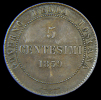 TOSCANA - GOVERNO Della TOSCANA - VITTORIO EMANUELE II - 5 CENTESIMI (1859) RE ELETTO - Governo Rivoluzionario Provvisiorio