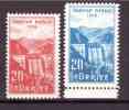 TURKEY 1956 Sariyar Dam  Unificato Cat. N° 1295/96  Absolutely MNH ** - Ungebraucht