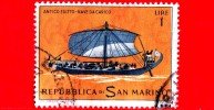 SAN MARINO - Usato - 1963 - Navi - 1 L. • Nave Egizia - Used Stamps