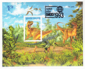 New Zealand Scott #1184b MNH Souvenir Sheet $1.50 Carnosaur - Bangkok 1993 - Nuevos