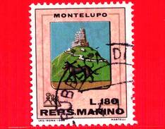 SAN MARINO - Usato - 1968 - Stemmi - 180 L. • Montelupo - Used Stamps