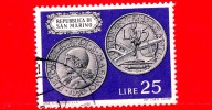 SAN MARINO - Usato - 1972 - Monete Di San Marino - 5 Lire, 1937 - 25 L. - Used Stamps