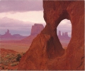 USA Utah, Monument Valley, The Eye Of The Needle Window, Navajo Tribal Park / Roches Couleur, Géologie, Sable - Monument Valley