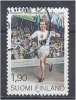 FINLAND 1989 Birth Cent Of Hannes Kolehmainen (runner) - 1m90 Kolehmainen Winning 5000 M, Olympic Games, 1912  FU - Oblitérés