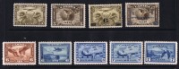 Canada Complete Air Mail Stamps  Sc C1-9  Lightly Hinged   ---  CV CAD $240 - Airmail