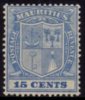 Mauritius - 1921-26 15c Blue MH* - Mauritius (...-1967)