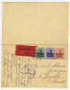 Belgium: Postkarte/ Réponse,Mit Zusatzfrankatur, 1915 Antwerpen -> Gemert Nederland, Eilboten, P13 68 Mm Sensuur Stem - OC1/25 Generaal Gouvernement