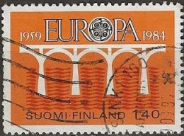 FINLAND 1984 Europa. 25th Anniv Of European Post And Telecommunications Conference - 1m40  Bridge FU - Oblitérés