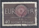 FINLAND 1960 EUROPA 40m. Purple And Sepia FU THIN - CHEAP PRICE - Gebruikt