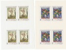 TCH 41 - TCHECOSLOVAQUIE N° 1530/34 En Feuillets De 4 Timbres Neufs** Tableaux Divers - Blocks & Sheetlets