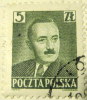 Poland 1950 President Bierut 5zl - Used - Gebruikt