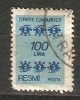 Turkey 1981  Official Stamps  100.L  (o)  Mi.168 - Dienstmarken