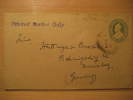 Sind 1921 To Nurnberg Germany Printed Matter Only Cancel Postal Stationery Cover INDIA Inde Indien GB UK British Colony - 1911-35 Roi Georges V