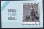 Denmark 2012 Block 47  8.00 Kr Block Miniature Sheet Queen Königin Margrethe 40 Years Reign MNH** - Unused Stamps