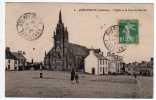 Guerlesquin (Finistere) L'Eglise Et La Place Du Marché 1925 Collection N.L. Morlaix - Guerlesquin