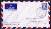 1959 Letter  Commemorative Cancel «Official Opening Wellington Airport» - Covers & Documents