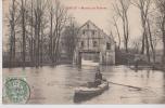 TORCY 77 MOULIN DE DOUVES PECHEUR EN BARQUE BELLE CARTE ANIMEE RARE !!! - Torcy