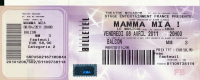 Ticket Spectacle Musical : MAMMA MIA !, Vendredi 8 Avril 2011, Théatre Mogador, Paris, Abba - Concerttickets