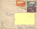 LETTRE DU SENEGAL .1937..daguin...pour Bordeaux..timbres N° 87 ,117 , 133..voir Scan... - Storia Postale