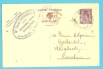 Entier Met Stempel KNOCKE, Met Privestempel "Emiel LEENKNECHT / Ijzersmederij - Stoven.." - Tarjetas 1934-1951