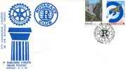Greek Commemorative Cover- "7o Panellhnio Synedrio Omilon ROTARAKT -Athinai 5.1.1981" Postmark - Postembleem & Poststempel