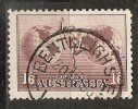 Australia 1934-48  Airmail  1/6d  (o)   Perf 11  No Watermark - Oblitérés