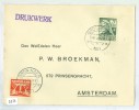 BRIEFOMSLAG 1921 NVPH 204 Van GRONINGEN Naar AMSTERDAM (5513) - Brieven En Documenten