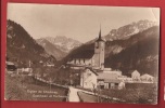 X0462 Eglise De Charmey Gruyère. Gastlosen Et Hochmatte.Sepia.Circulé. Morel,petit Pli Angle Sup. Droit - Charmey