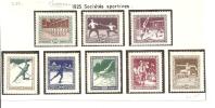 N°371/375 (CH)    SOCIETES SPORTIVES 1925 - Ungebraucht