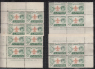 Canada 1955 Mint No Hinge (see Desc), Corners Plate #1 Sc# 356 - Neufs