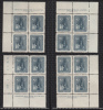 Canada 1957 UPU Congress, Mint No Hinge (see Desc), Corners Plate #1 Sc# 371-372 - Neufs