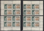 Canada 1958 Mint No Hinge (see Desc), Corners Plate #1 Sc# 379 - Neufs