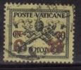 Vatican Used 1931, Surcharge 25con 30c Black On Yellow - Usados