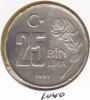@Y@  Turkije  25 Bin Lira  1997   (1040) - Turquie