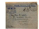 64335)lettera Aerea Indiana Da New Delhi Verso L'inghilterra  Con Annullo 1945 - Luchtpost