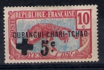Oubangui 1916 , Maury 17d * (surcharge Couchée), Double Signature - Other & Unclassified