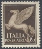 1930-32 REGNO POSTA AEREA SOGGETTI ALLEGORICI 50 CENT MH * -  RR10071-4 - Poste Aérienne