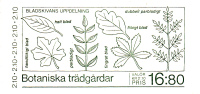 Sweden MNH Scott #1653a Complete Booklet Botanical Gardens - 1981-..