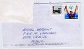 Etats-Unis--2003--Lettre Des USA Pour La France---tp Specal Oympics + Locomotive (train) ------------------------------ - Cartas & Documentos