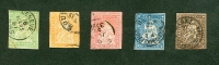 Timbres Suisses N° 26 à 30 - Usati