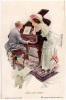 AK FISHER HARRISON  " MUSIC HATH CHARMS  " SER. 414. OLD POSTCARD 1915 - Fisher, Harrison